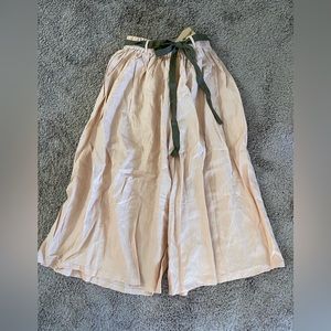 NWT Blush Colored Wide Leg Pants w Tie